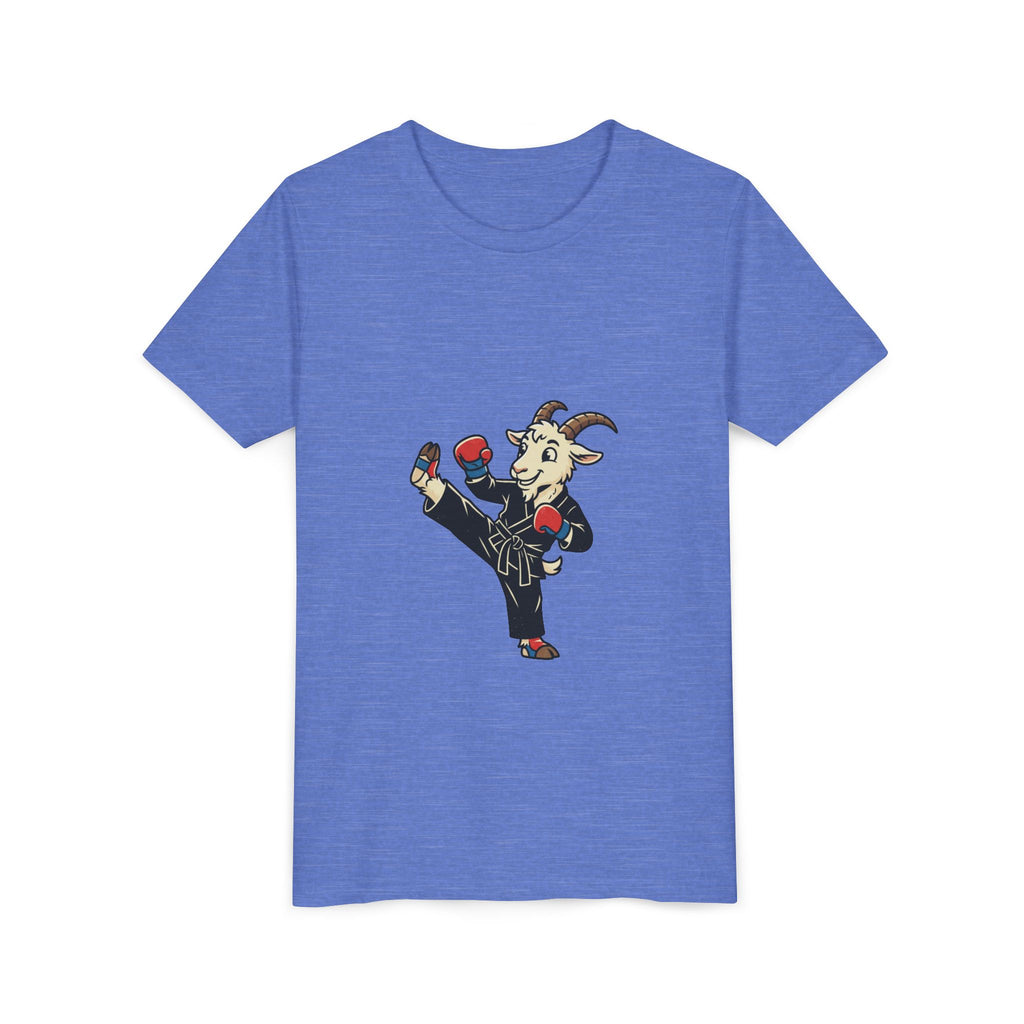 Kids Martial Arts Goat Tee — Youth Karate Kick Shirt