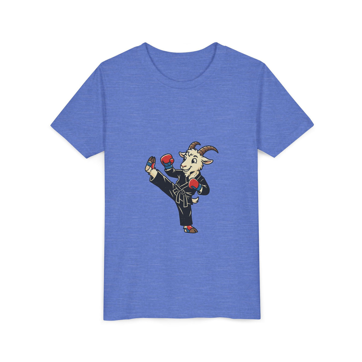 Kids Martial Arts Goat Tee — Youth Karate Kick Shirt