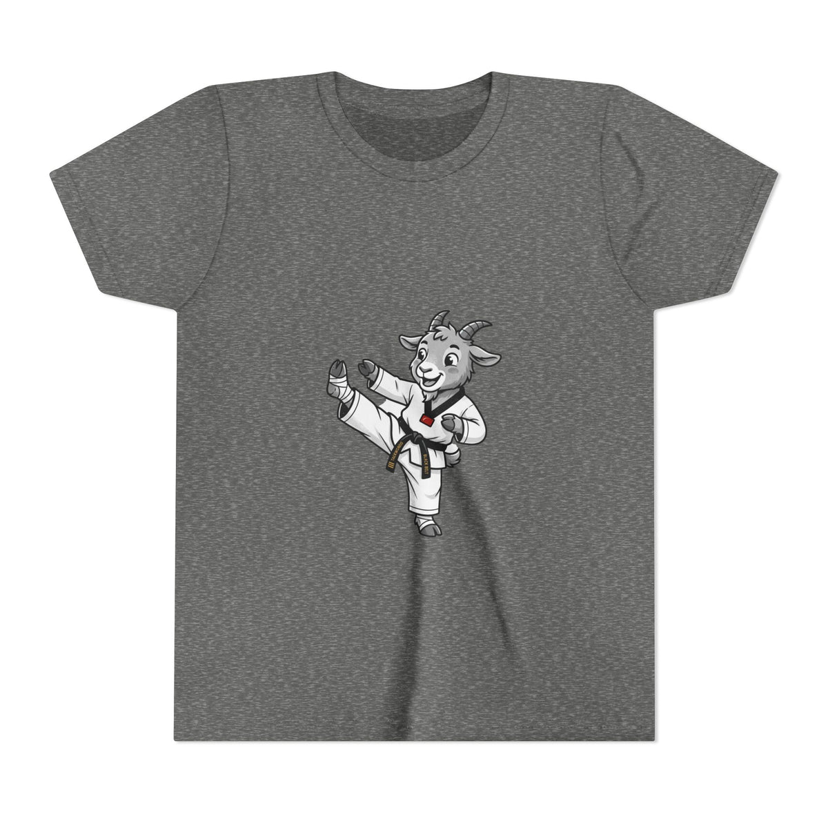 Youth Karate Goat T-Shirt — Cute Martial Arts Kid Tee