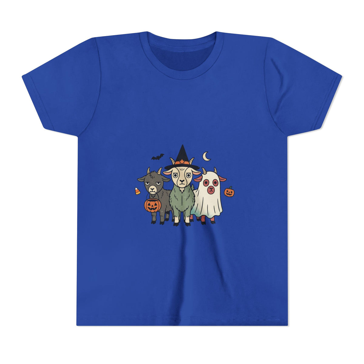 Kids Halloween Goat Squad Tee — Cute Witch, Ghost & Pumpkin Costume Shirt