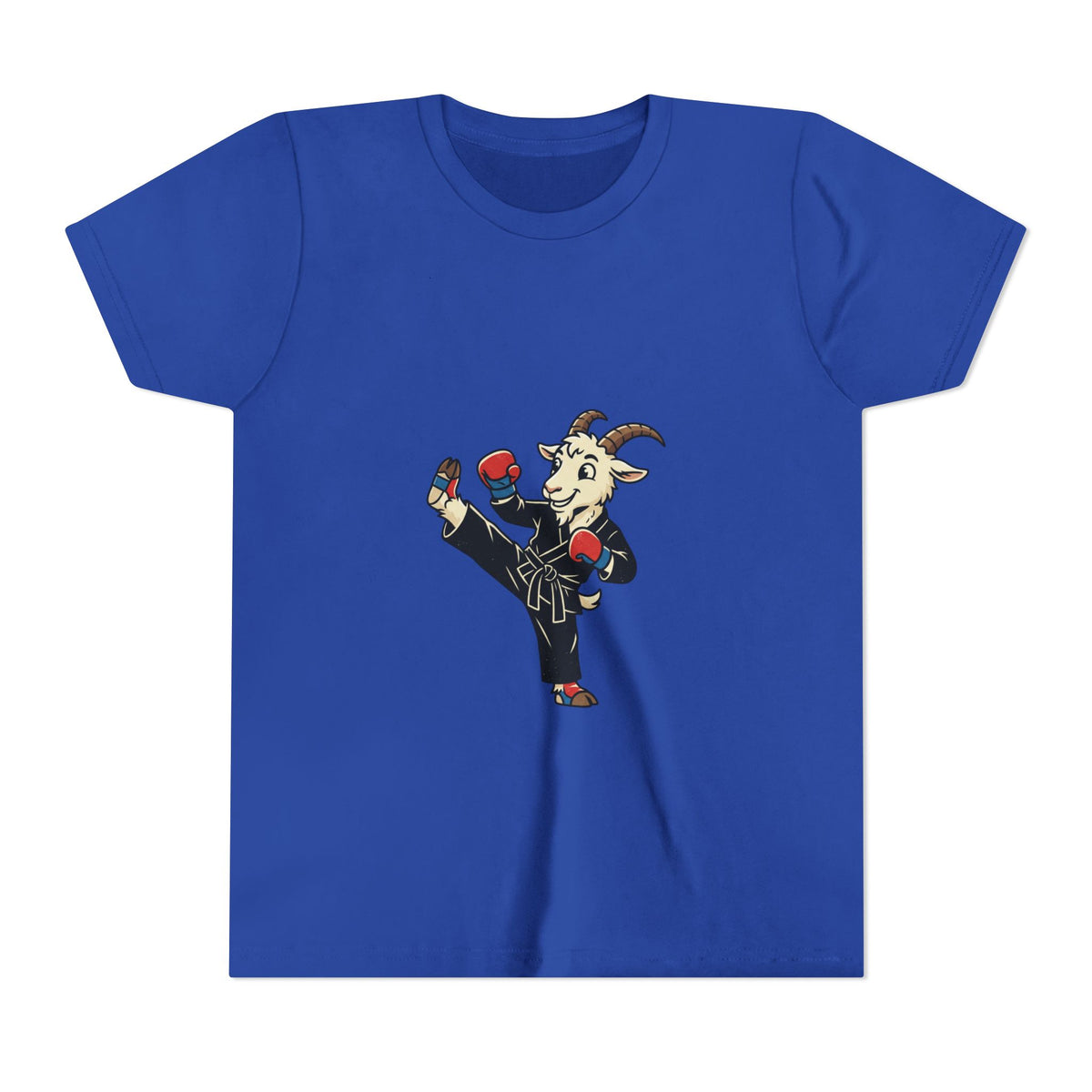 Kids Martial Arts Goat Tee — Youth Karate Kick Shirt