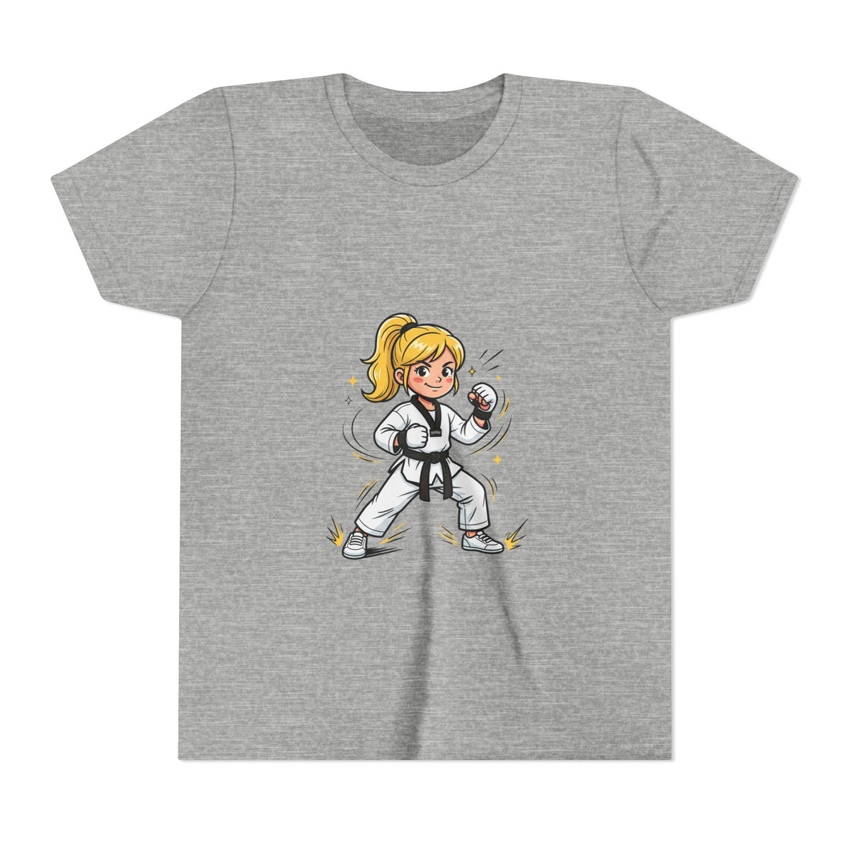 Youth Karate Girl Tee — Girls Martial Arts Short Sleeve Shirt
