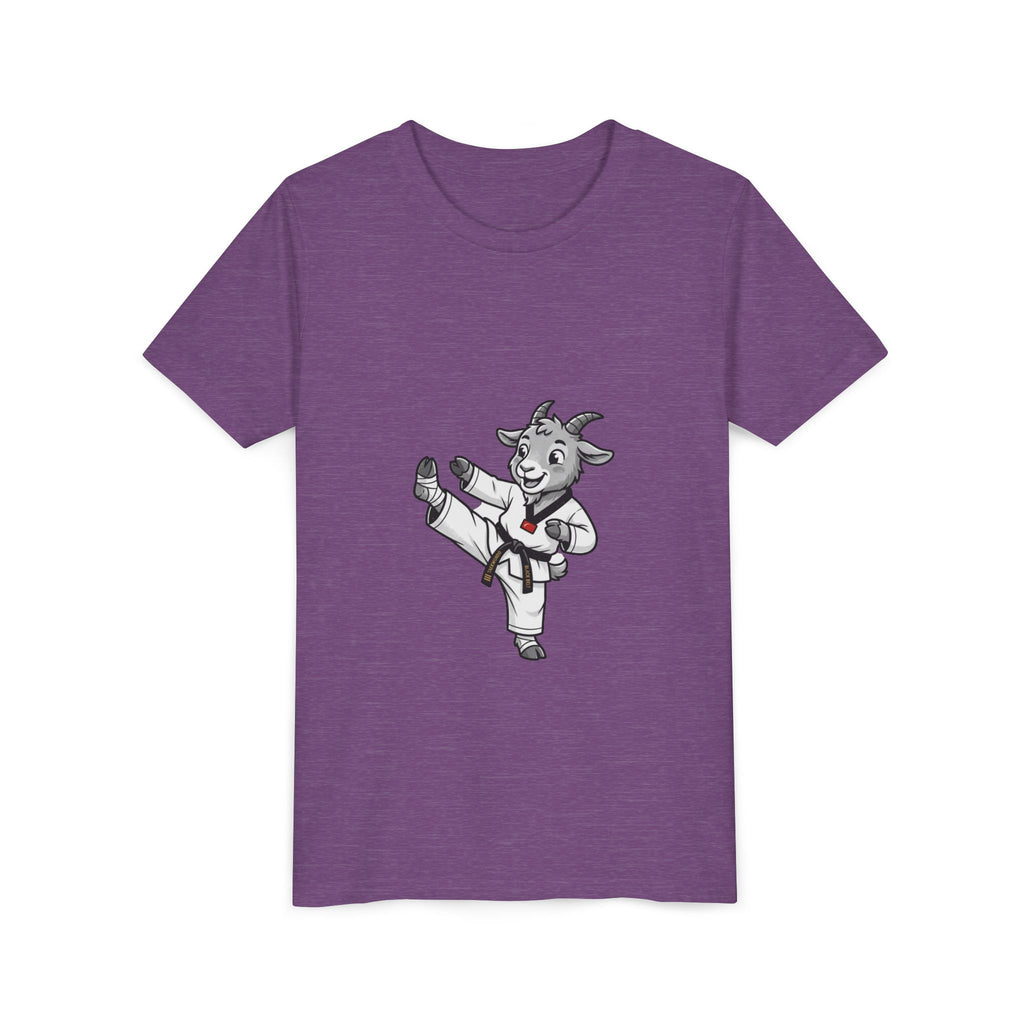 Youth Karate Goat T-Shirt — Cute Martial Arts Kid Tee