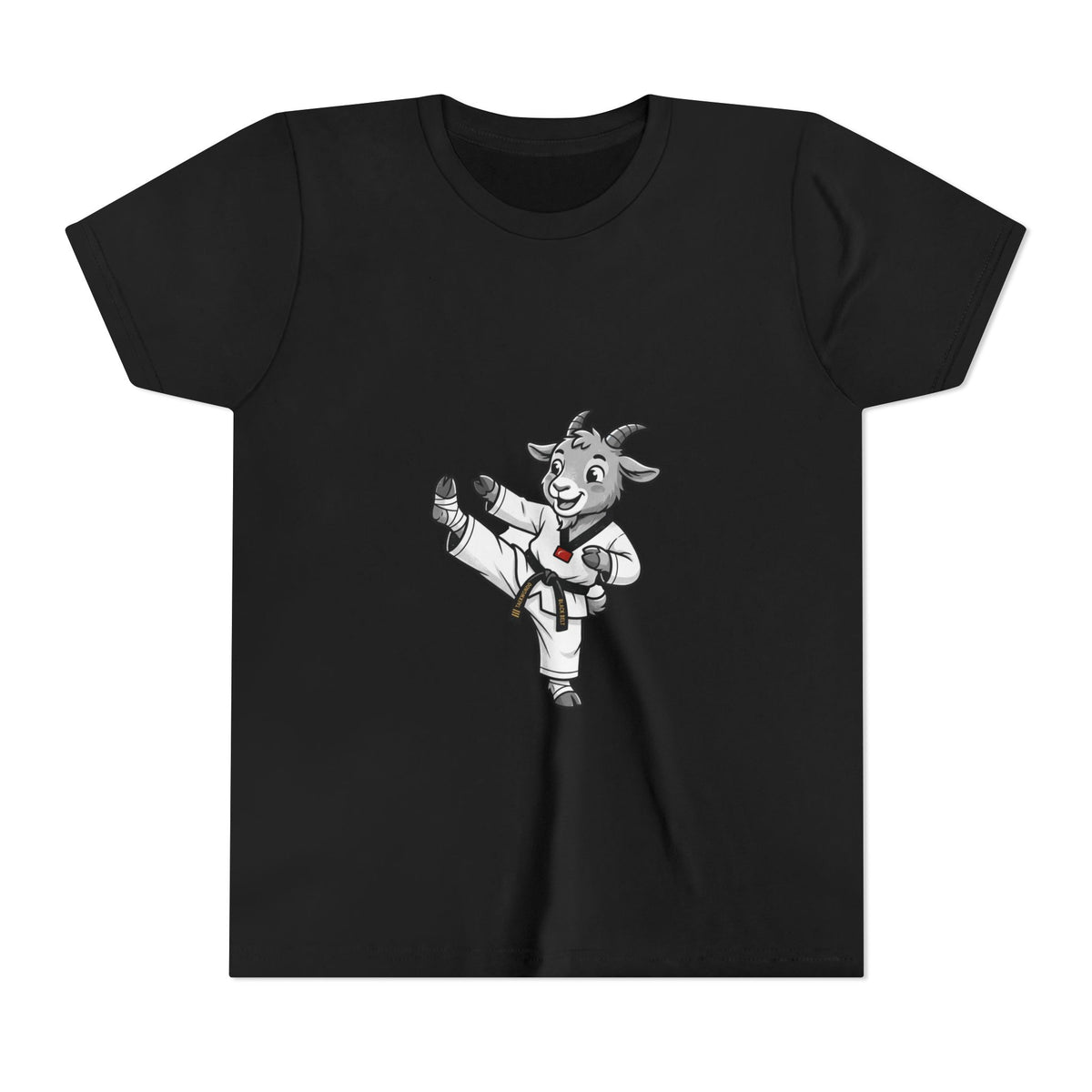 Youth Karate Goat T-Shirt — Cute Martial Arts Kid Tee