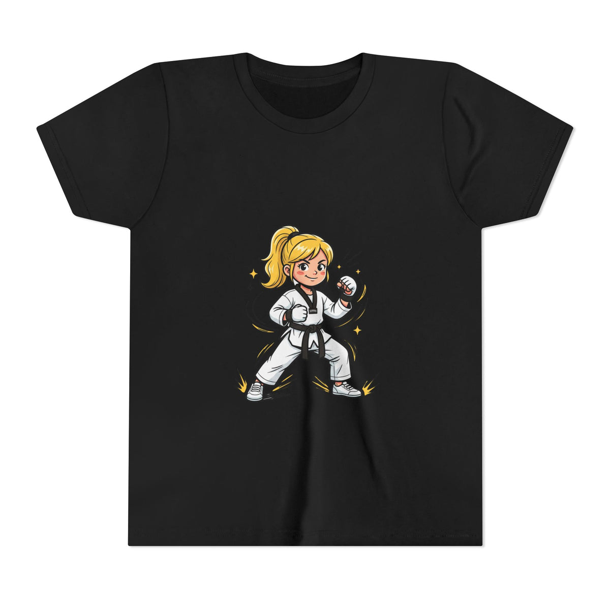 Youth Karate Girl Tee — Girls Martial Arts Short Sleeve Shirt