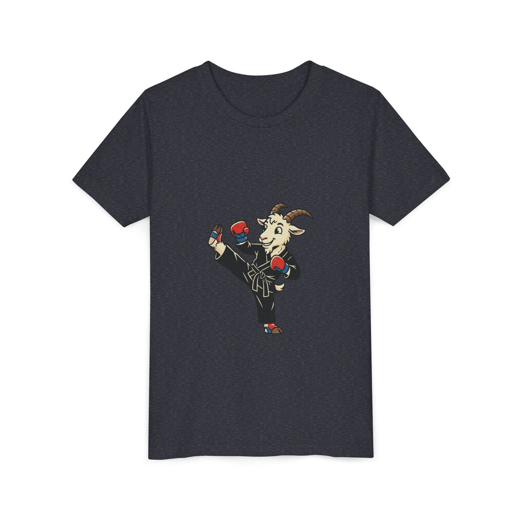 Kids Martial Arts Goat Tee — Youth Karate Kick Shirt