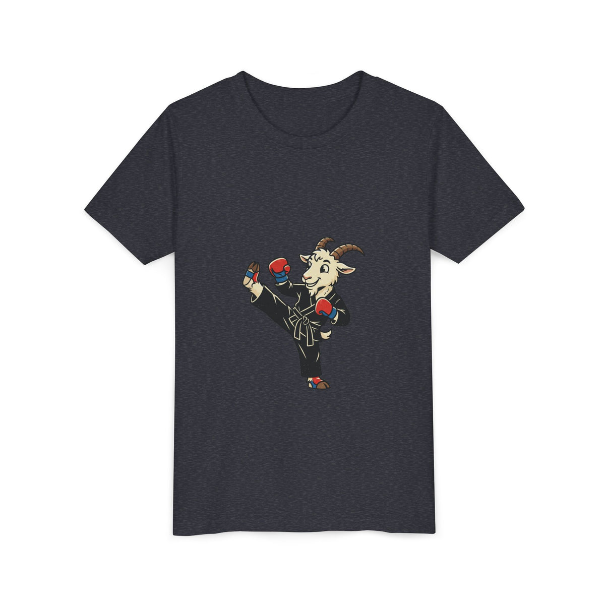 Kids Martial Arts Goat Tee — Youth Karate Kick Shirt