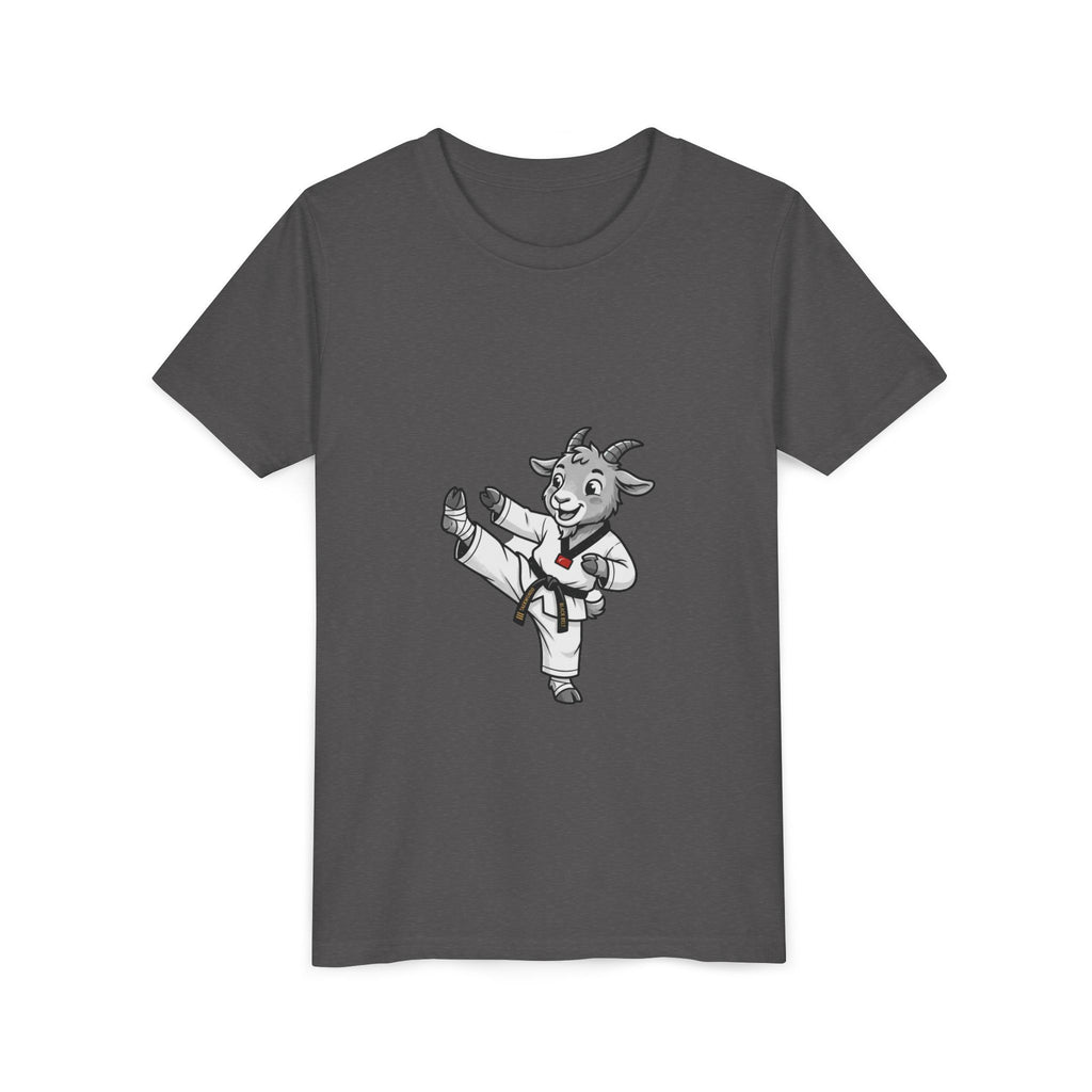 Youth Karate Goat T-Shirt — Cute Martial Arts Kid Tee