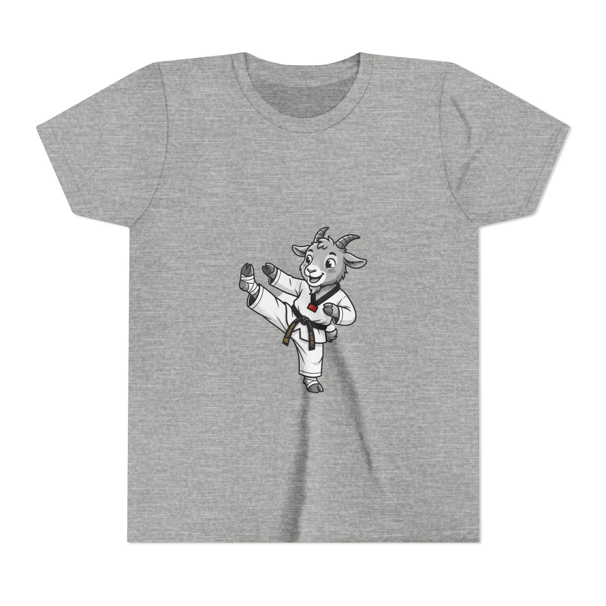 Youth Karate Goat T-Shirt — Cute Martial Arts Kid Tee