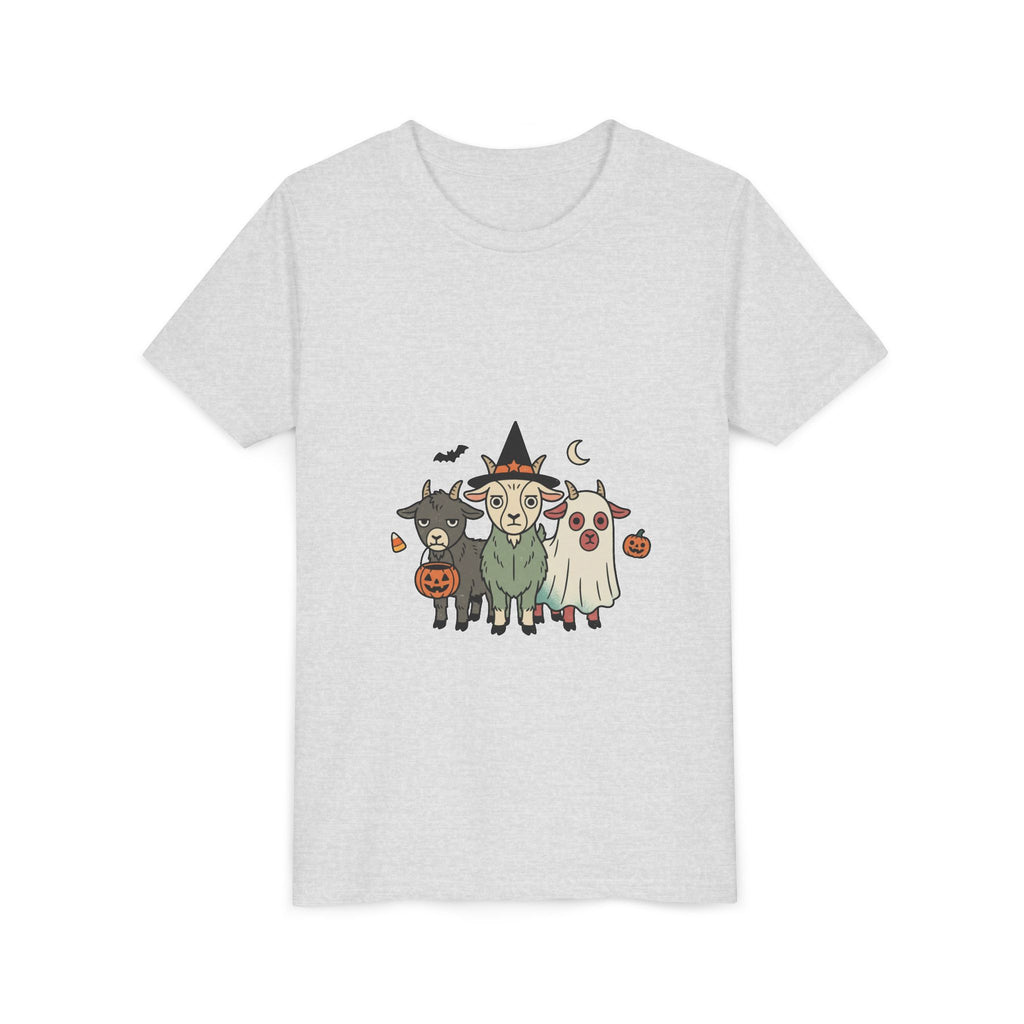 Kids Halloween Goat Squad Tee — Cute Witch, Ghost & Pumpkin Costume Shirt