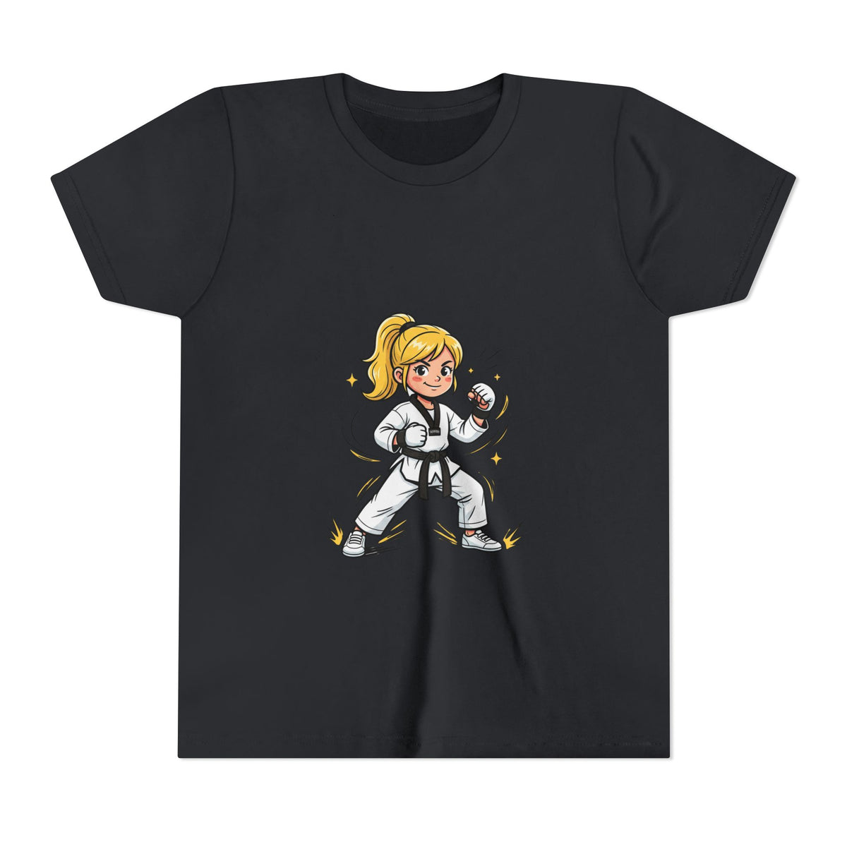 Youth Karate Girl Tee — Girls Martial Arts Short Sleeve Shirt