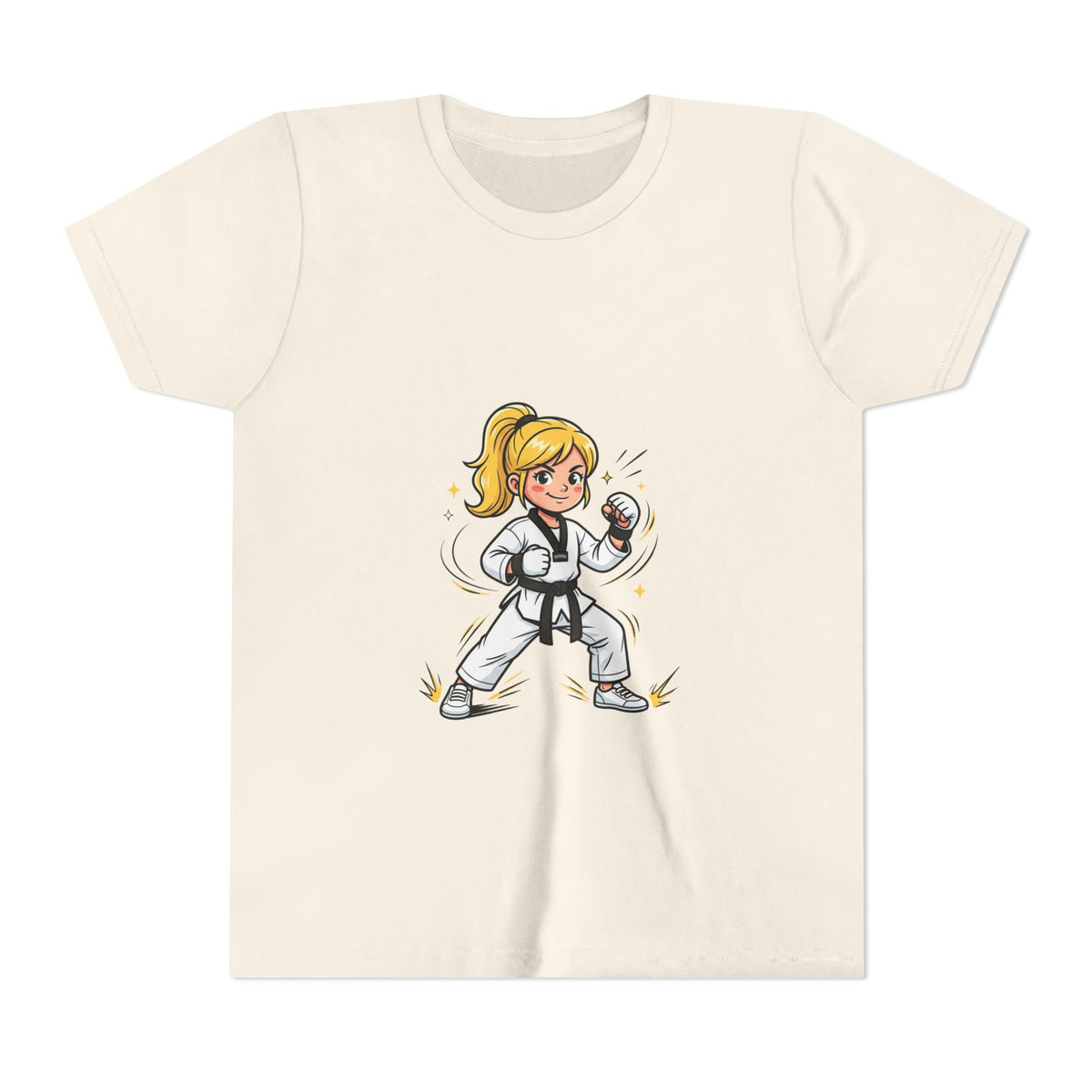 Youth Karate Girl Tee — Girls Martial Arts Short Sleeve Shirt