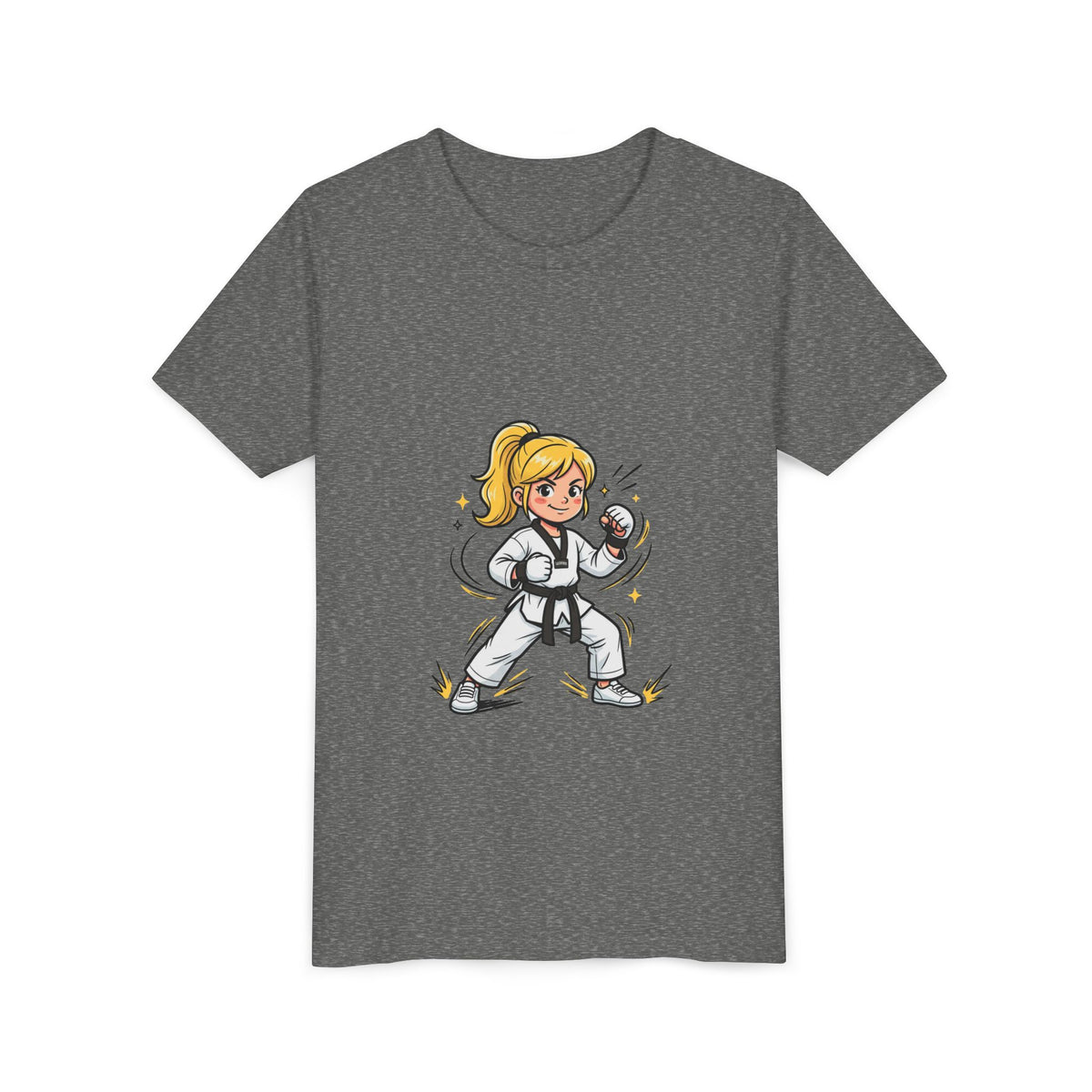 Youth Karate Girl Tee — Girls Martial Arts Short Sleeve Shirt