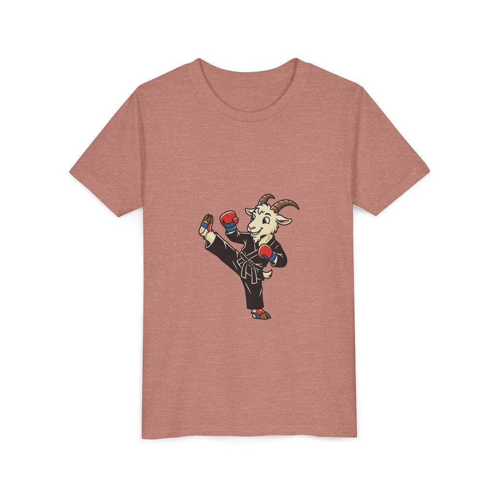 Kids Martial Arts Goat Tee — Youth Karate Kick Shirt
