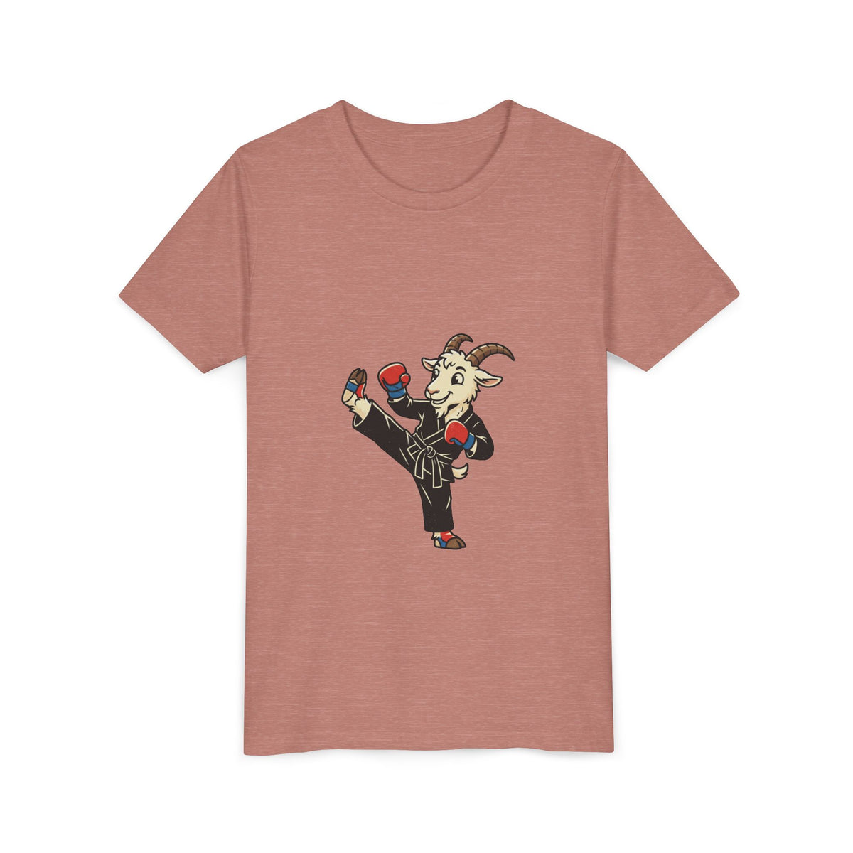 Kids Martial Arts Goat Tee — Youth Karate Kick Shirt