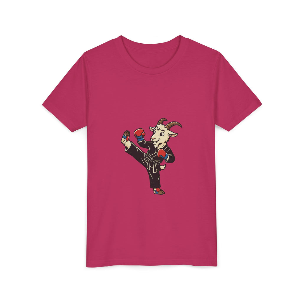 Kids Martial Arts Goat Tee — Youth Karate Kick Shirt