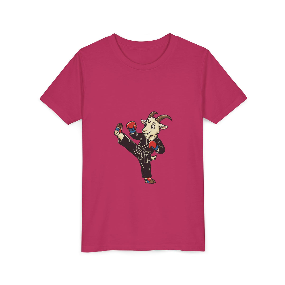 Kids Martial Arts Goat Tee — Youth Karate Kick Shirt