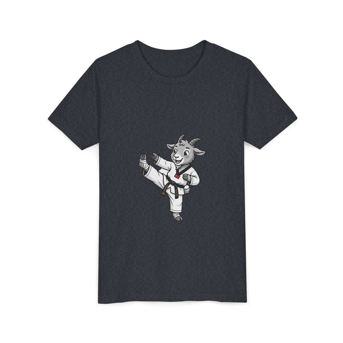 Youth Karate Goat T-Shirt — Cute Martial Arts Kid Tee