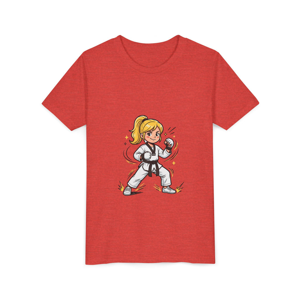 Youth Karate Girl Tee — Girls Martial Arts Short Sleeve Shirt