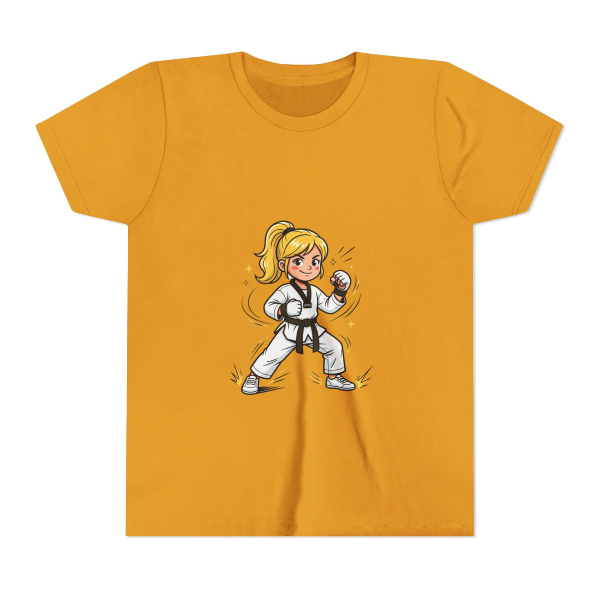 Youth Karate Girl Tee — Girls Martial Arts Short Sleeve Shirt