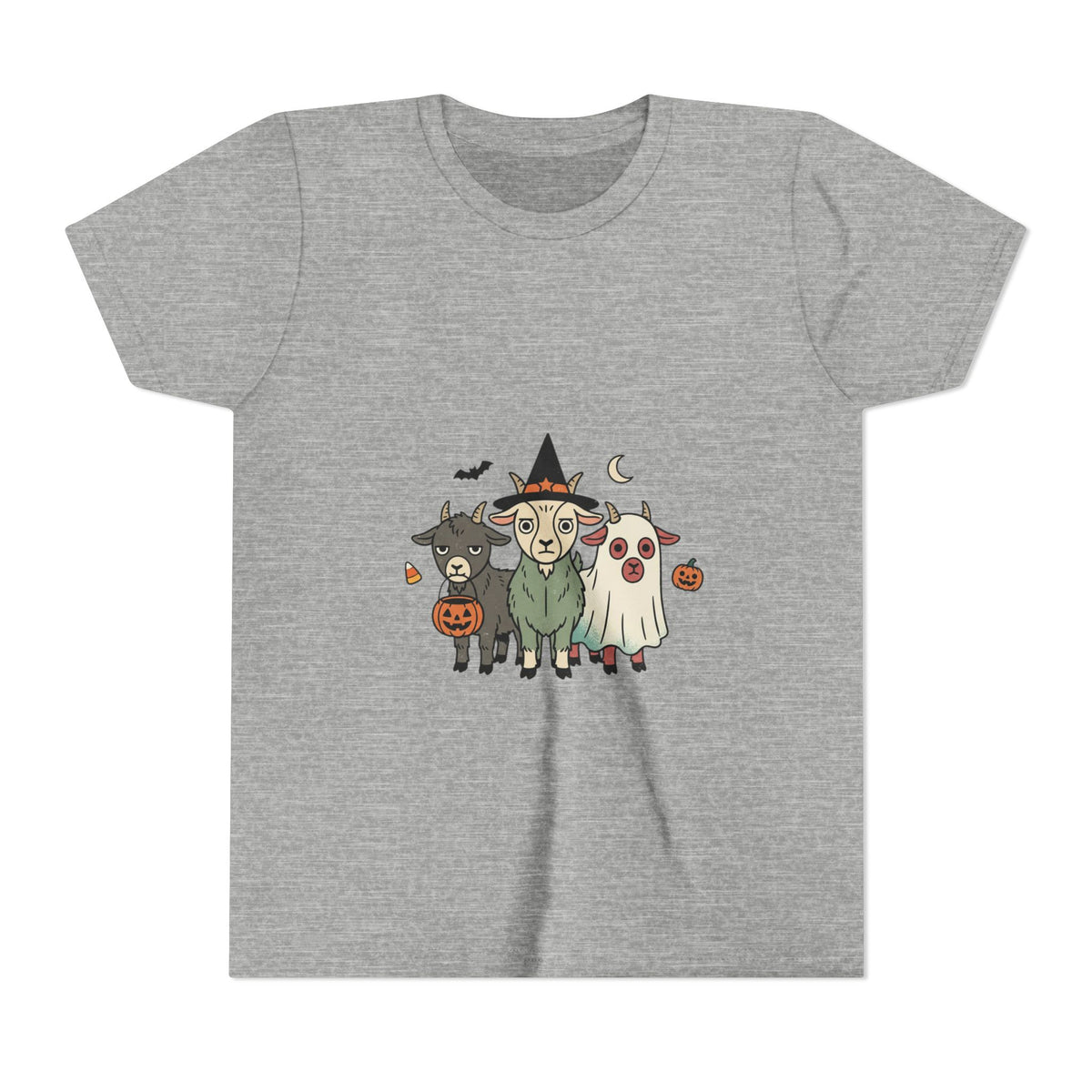 Kids Halloween Goat Squad Tee — Cute Witch, Ghost & Pumpkin Costume Shirt